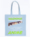 Warning May Spontaneously Start Talking About Anime Tote - Light Blue / M
