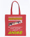 Warning May Spontaneously Start Talking About Anime Tote - Red / M