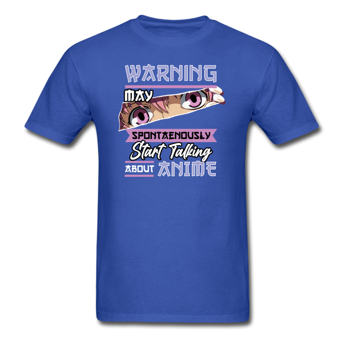 Warning May Start Talking About Anime V2 Unisex Classic T-Shirt - royal blue / S