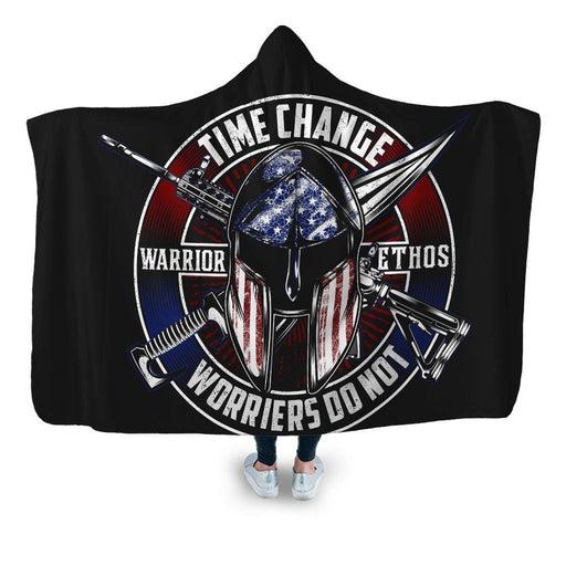 Warrior Ethos Hooded Blanket - Adult / Premium Sherpa