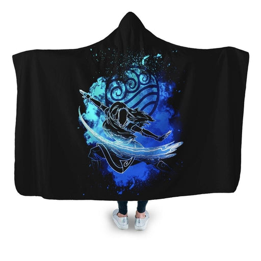 Water Bender Soul Katara Hooded Blanket - Adult / Premium Sherpa