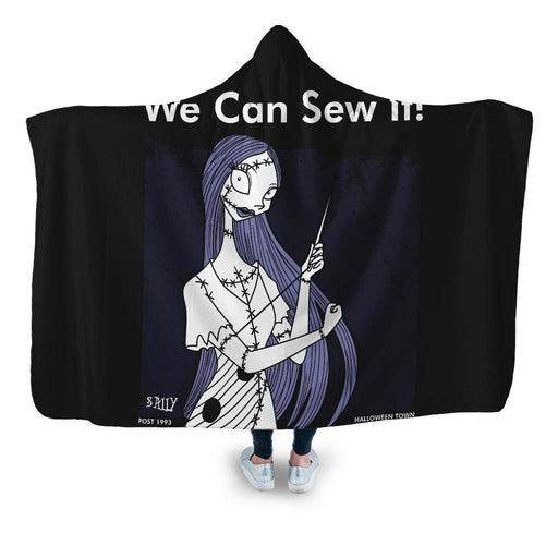 We Can Sew It Hooded Blanket - Adult / Premium Sherpa