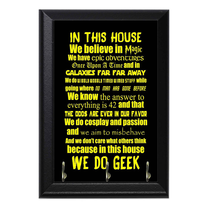 We Do Geek! Geeky Wall Plaque Key Hanger Holder