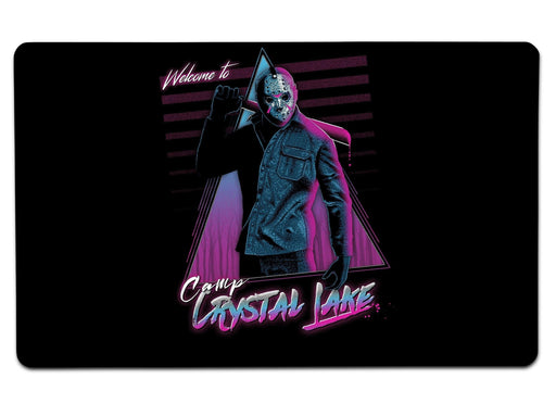 Welcome To Camp Crystal Lake Large Mouse Pad
