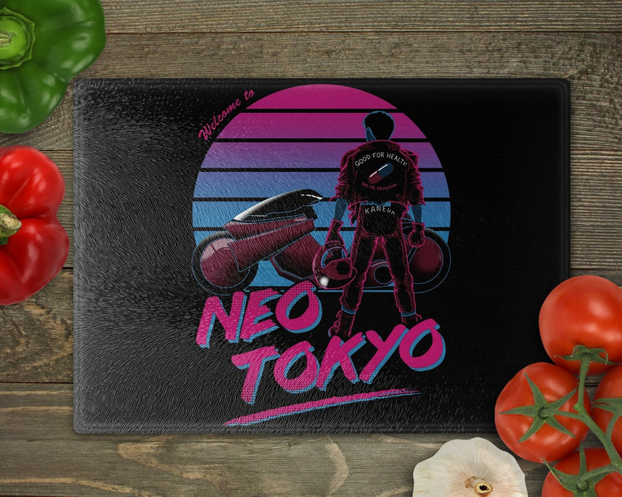 Welcome To Neo Tokyo Cutting Board