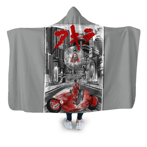 Welcome To Neotokyo Hooded Blanket - Adult / Premium Sherpa