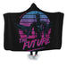 Welcome To The Future Halftoned Hooded Blanket - Adult / Premium Sherpa