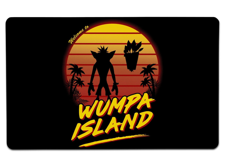 Welcome To Wumpa Island Large Mouse Pad