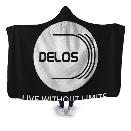 Westworld Delos Live Without Limits Hooded Blanket - Adult / Premium Sherpa