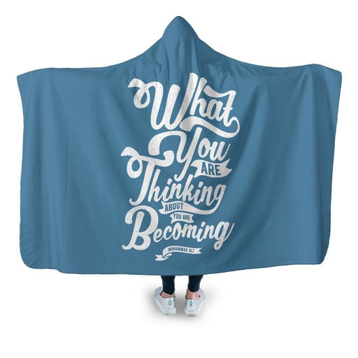 What You Are Thinking Hooded Blanket - Adult / Premium Sherpa