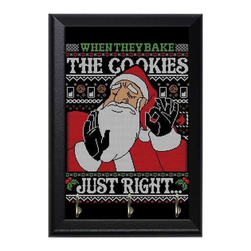 When They Bake The Cookies Just Right Decorative Wall Plaque Key Holder Hanger - 8 x 6 / Yes