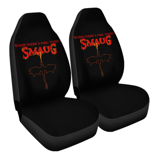 where theres fire smaug Car Seat Covers - One size
