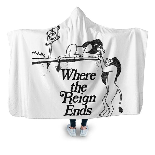 Wherethereignends Hooded Blanket - Adult / Premium Sherpa