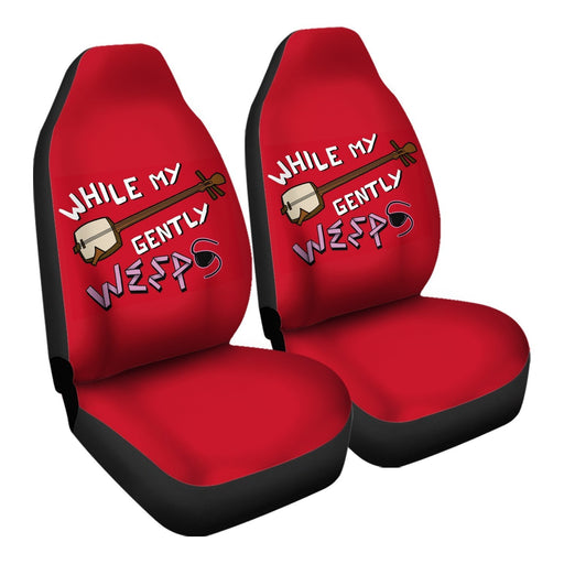 while my shamisen gently weeps Car Seat Covers - One size