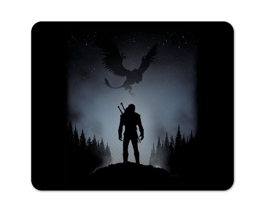 White Wolf Mouse Pad