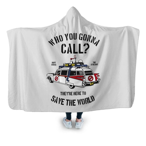 Who You Gonna Call Hooded Blanket - Adult / Premium Sherpa