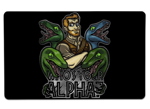 Whos Your Alpha Large Mouse Pad