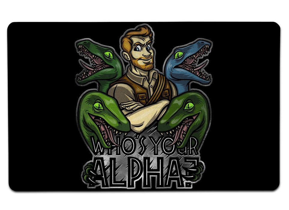 Whos Your Alpha Large Mouse Pad