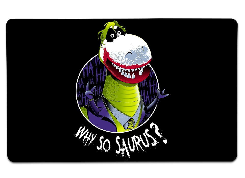 Why So Saurus Large Mouse Pad