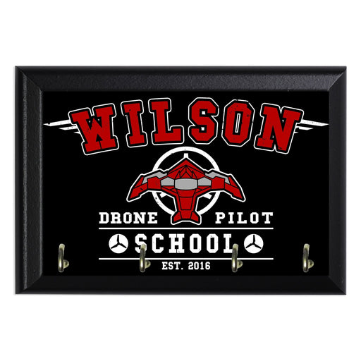 Wilsons Drone Pilot School Key Hanging Plaque - 8 x 6 / Yes