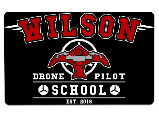 Wilsons Drone Pilot School Large Mouse Pad