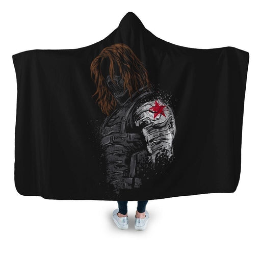 Winter Soldier Hooded Blanket - Adult / Premium Sherpa