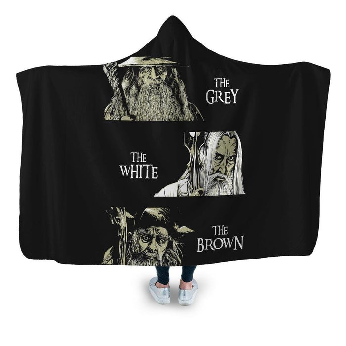 Wizards Of Middle Earth Hooded Blanket - Adult / Premium Sherpa
