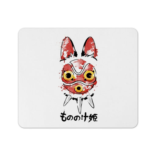 Wolf Girl Mask Mouse Pad