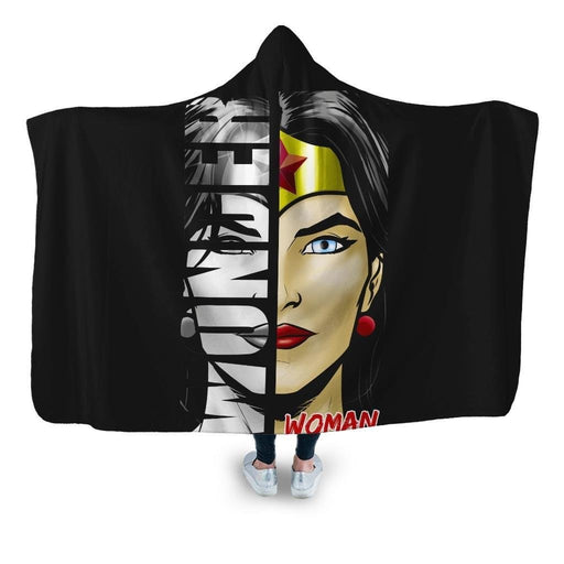 Wonder W Hooded Blanket - Adult / Premium Sherpa