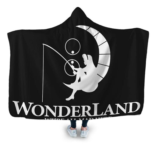 Wonderland Animation Hooded Blanket - Adult / Premium Sherpa