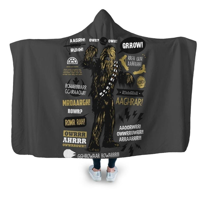 Wookie Famous Quotes Hooded Blanket - Adult / Premium Sherpa