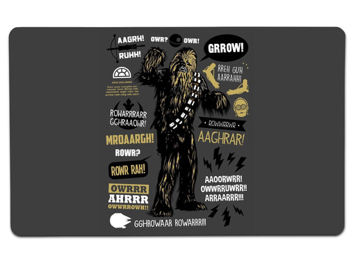 Wookie Famous Quotes Large Mouse Pad
