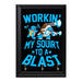 Workin My Shirt Into Blast Decorative Wall Plaque Key Holder Hanger - 8 x 6 / Yes