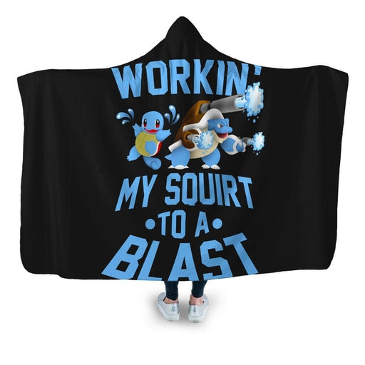 Workin My Shirt Into Blast Hooded Blanket - Adult / Premium Sherpa