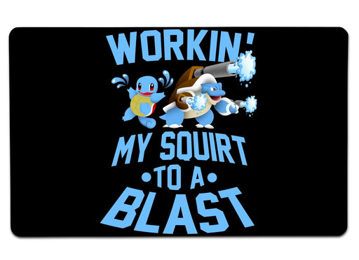 Workin My Shirt Into Blast Large Mouse Pad