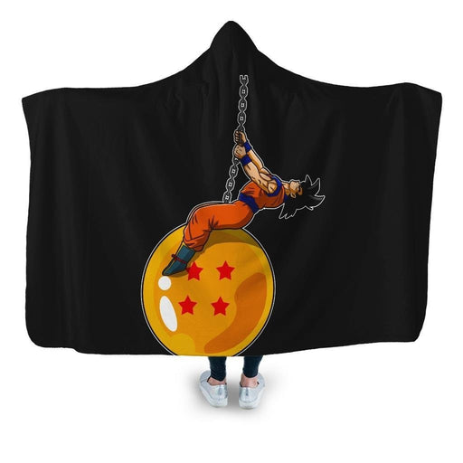 Wrecking Dragon Ball Hooded Blanket - Adult / Premium Sherpa
