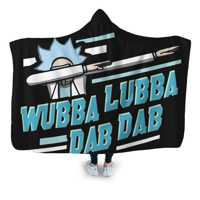 Wubba Lubba Dab Hooded Blanket - Adult / Premium Sherpa
