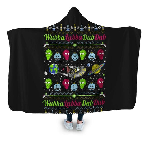 Wubba Lubba Sweater Hooded Blanket - Adult / Premium Sherpa