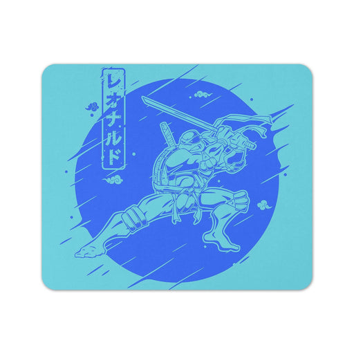 Blue Warrior Turtle Mouse Pad