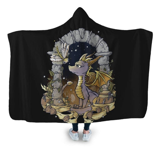 Year Of The Dragon Hooded Blanket - Adult / Premium Sherpa
