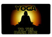 Yoga To The Dark Side Large Mouse Pad