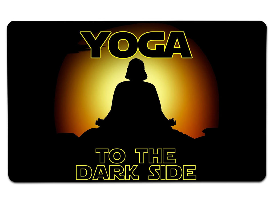 Yoga To The Dark Side Large Mouse Pad