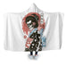 Yokai Geisha Hooded Blanket - Adult / Premium Sherpa