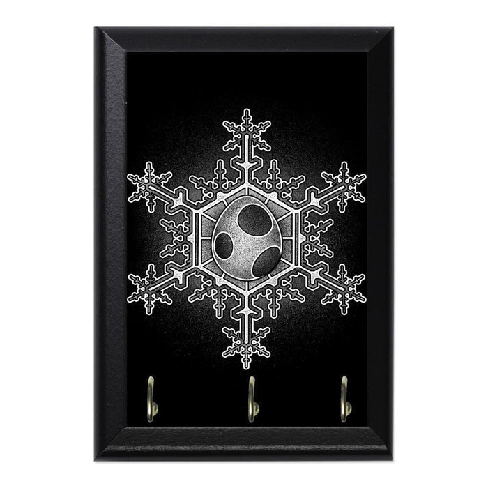 Yoshi Egg Snowflake Decorative Wall Plaque Key Holder Hanger - 8 x 6 / Yes