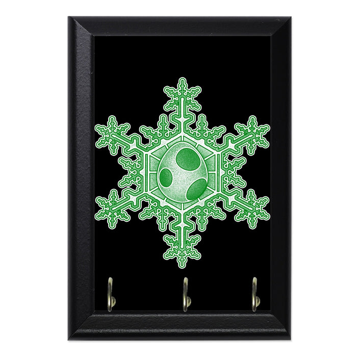 Yoshi Snowflake Wall Plaque Key Holder - 8 x 6 / Yes
