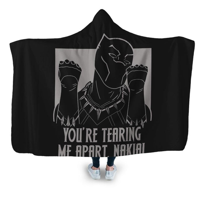Youre Tearing Me Apart Nakia Hooded Blanket - Adult / Premium Sherpa