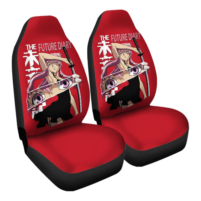 Yuno Gasai Car Seat Covers - One size