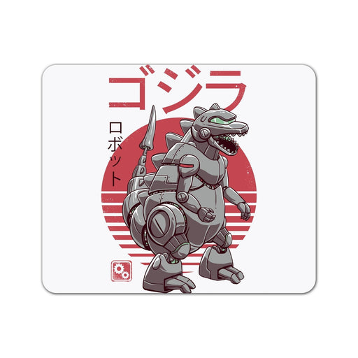 Zilla Bot On White Mouse Pad