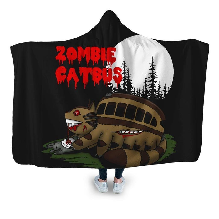 Zombie Catbus Hooded Blanket - Adult / Premium Sherpa