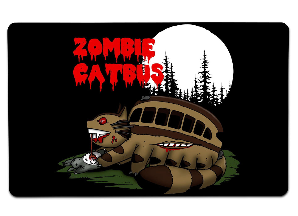 Zombie Catbus Large Mouse Pad